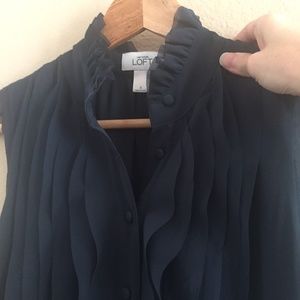 ANN TAYLOR LOFT Navy Dress